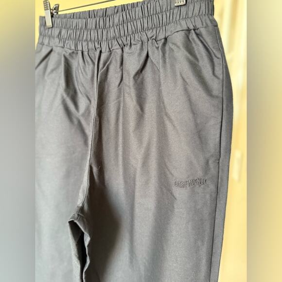 Djerf Avenue Breezy Pants Black Organic Cotton Relaxed Fit Women’s Medium NEW - Picture 4 of 7